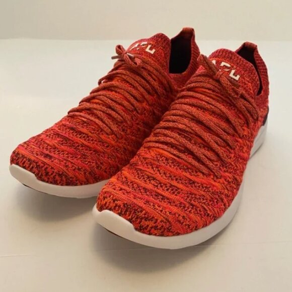 APL TechLoom Wave weave Sneakers Impulse Red White Athletic Shoes Sz 11 NEW! - Picture 5 of 12